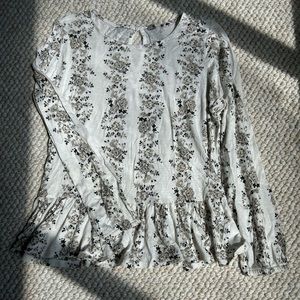 Lucky Brand Floral Long Sleeve Top